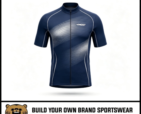 custom sublimated navy blue racing shirts by vimost