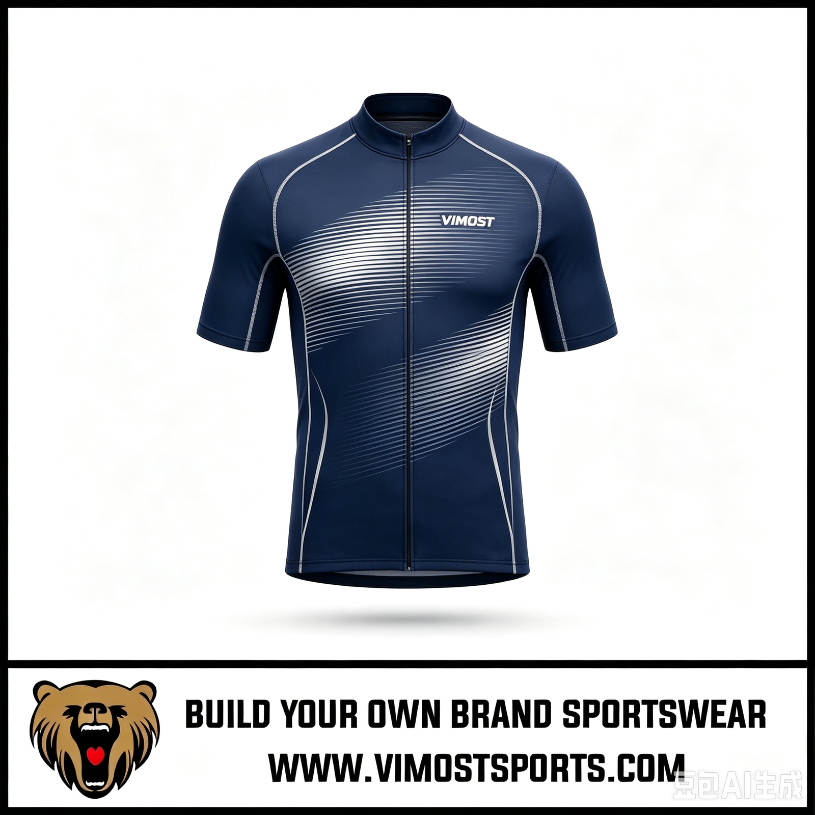 Custom Sublimated Racing Jerseys by VIMOST 1 custom sublimated navy blue racing shirts by vimost