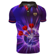 2025 Custom 100% Polyester Material Darts Shirts 1 light purple dart shirts