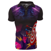 Customize Your Standing Collar Polo Dart Shirts 6 purple dart polo shirts
