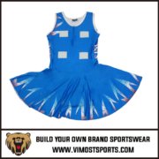 2025 FASHION NEW DESIGN NETBALL WEAR 100% POLYESTER 3 netball dress 001