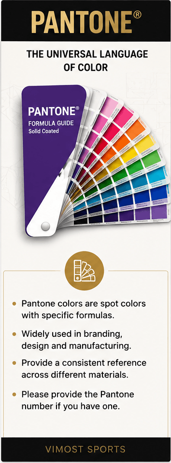 pantone-color-reference-custom-sportswear Références Pantone pour vêtements de sport personnalisés