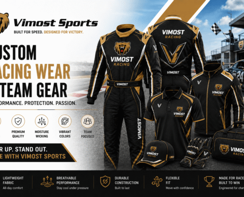 Custom Racing Apparel 11 Custom racing apparel manufacturer showing racing shirts, pit crew shirts, BMX racing jerseys and banners by Vimost Sports