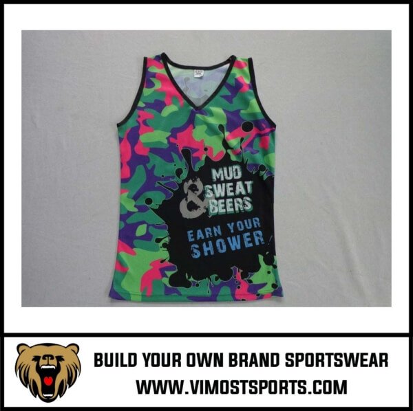 custom basketball singlet colorful design custom basketball singlet colorful design by Vimost Sports