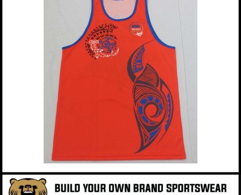 custom basketball singlet orange with tatoo design custom basketball singlet orange with tatoo design by Vimost Sports