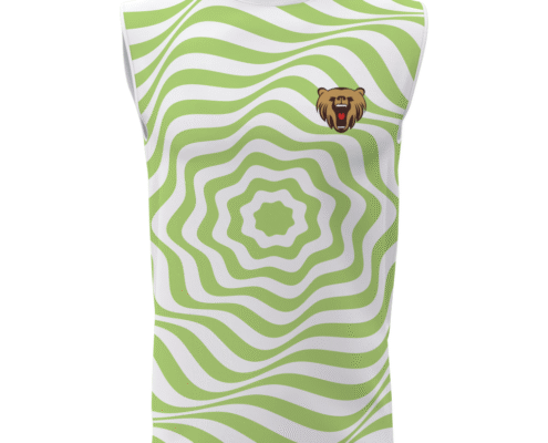 Custom Men's Sublimated T-Shirt for Club Apparel 10 light green sleeveless shirt